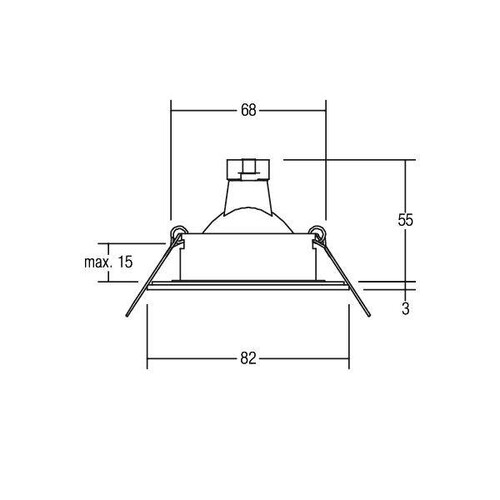 26004220 Brumberg Einbaustrahler IP54 Produktbild Additional View 2 L