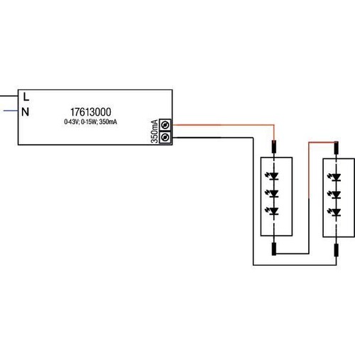 17613000 Brumberg LED-Konverter 350mA 1-15W Produktbild Additional View 1 L