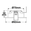 112047 Isoled LED Einbaustrahler weiß 8W 140° rund warmweiß dimmbar Produktbild Additional View 1 S