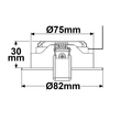 112047 Isoled LED Einbaustrahler weiß 8W 140° rund warmweiß dimmbar Produktbild Additional View 2 S