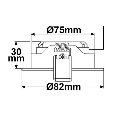 112047 Isoled LED Einbaustrahler weiß 8W 140° rund warmweiß dimmbar Produktbild Additional View 2 L