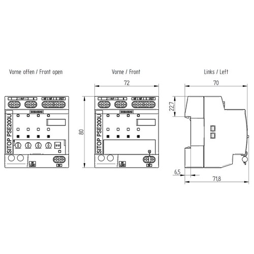 6EP1961-2BA41 Siemens Sitop PSE200U 4Kanal DC 24V Produktbild Additional View 2 L