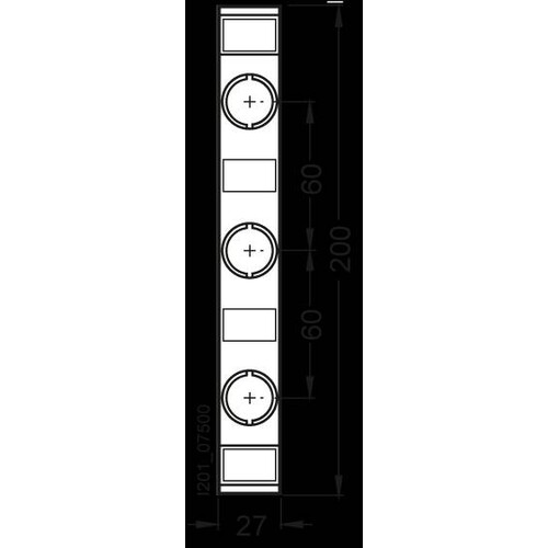 5SH5241 Siemens Berührungsschutzab deckung für Reitersicherungssockel 3-pol Produktbild Additional View 1 L