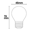 112444 Isoled E27 LED Illu 4W milky warmweiß dimmbar Produktbild Additional View 2 S