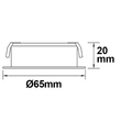 112033 Isoled LED Möbeleinbaustrahler 3W Produktbild Additional View 2 S