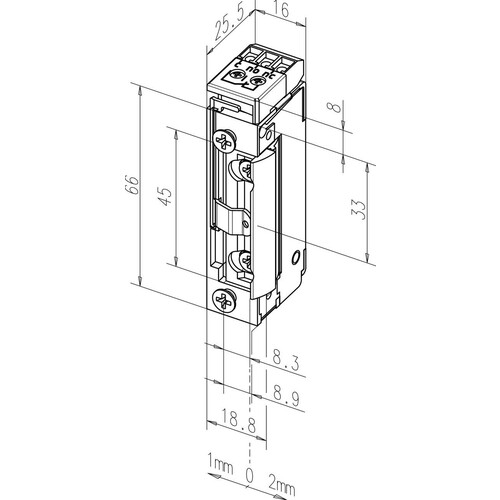 118RR-------B71 Eff Eff RADIUSTÜRÖFFNER 118®RR OHNE STULP 22 42 V GS/WS+eE UNIV Produktbild Additional View 1 L