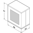 1385EG1-7--0400 Eff Eff GEHAEUSE GIRA PROFIL 55 1 FACH WEISS  87x86x53 AP Produktbild Additional View 1 S