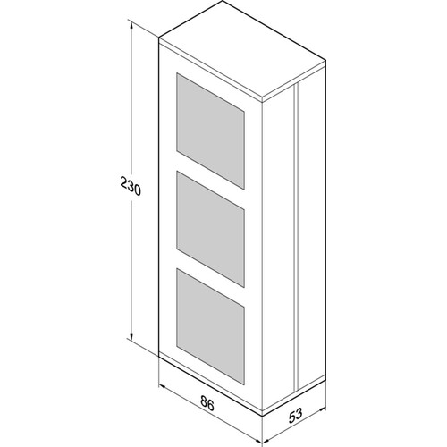 1385EG3-7--0400 Eff Eff GEHAEUSE GIRA PROFIL 55 3 FACH WEISS 230x86x53 Produktbild Additional View 1 L