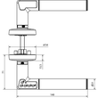 492-08---11---7 Eff Eff CODE HANDLE MATT AUSFUEHRUNG B VK 8MM Produktbild Additional View 1 S