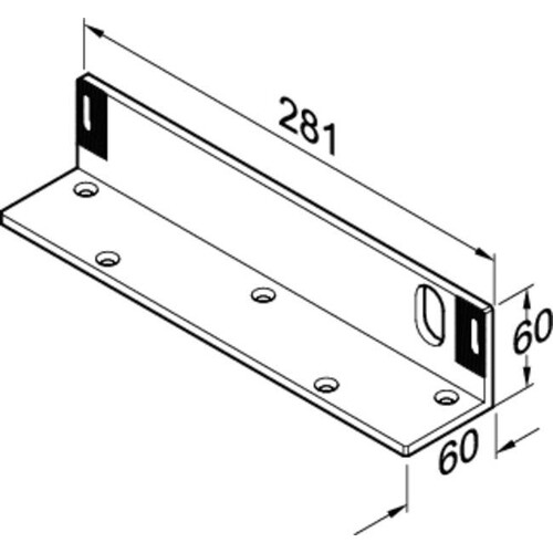 828-7--------00 Eff Eff BEFESTIGUNGSWINKEL VERSTELLBAR Produktbild Additional View 1 L