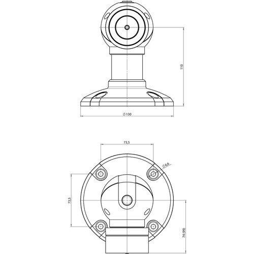 830-5BW1----F90 Eff Eff MAGNET 830 5 500N BODEN/WAND 24 V GS 110MM Produktbild Additional View 1 L