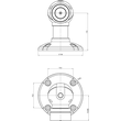 830-5BW1U---F90 Eff Eff MAGNET 830 5 500N BODEN/WAND 24 V GS 110MM U-TASTER Produktbild Additional View 1 S