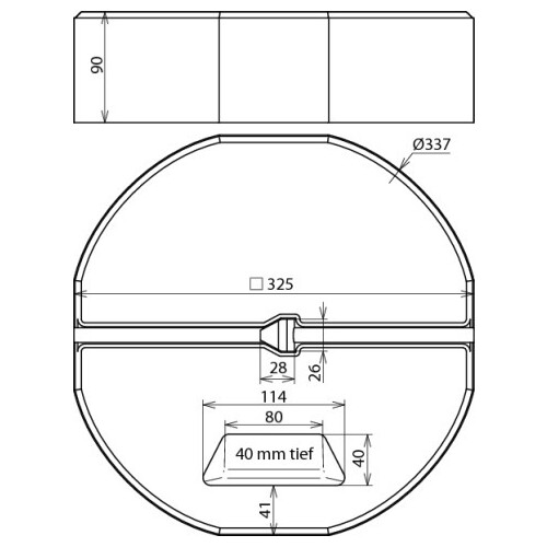 102012 Dehn Betonsockel B55 17kg D 337mm Produktbild Additional View 1 L