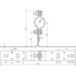 105140 Dehn Wandbefestigung NIRO mit Überleger Produktbild Additional View 2 S
