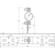 105140 Dehn Wandbefestigung NIRO mit Überleger Produktbild Additional View 1 S