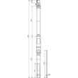 105327 Dehn Stützrohr D 50mm L 4700mm GFK/Al m. Fang Produktbild Additional View 2 S