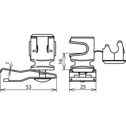 204039 Dehn Dachleitungshalter FIRSTsnap NIRO Produktbild Additional View 1 L