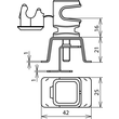 204049 Dehn Dachleitungshalter ZIEGELsnap Niro 4-16 Produktbild Additional View 2 S