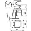 204049 Dehn Dachleitungshalter ZIEGELsnap Niro 4-16 Produktbild Additional View 1 S