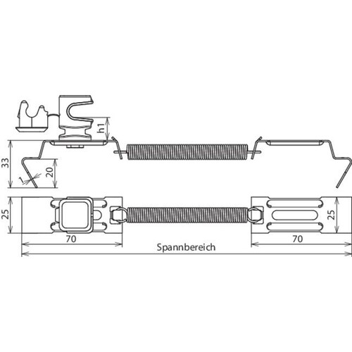 204267 Dehn Dachleitungshalter SPANNsnap Cu/K-braun Produktbild Additional View 1 L