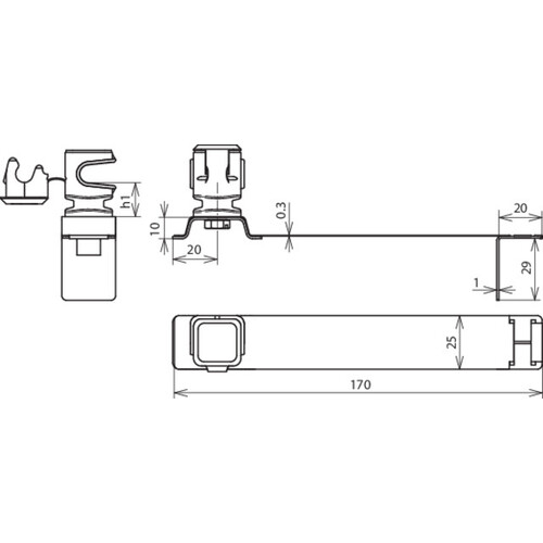 204935 Dehn Dachleitungshalter FLEXIsnap NIRO/K-grau Produktbild Additional View 1 L