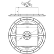 253229 Dehn Dachleitungshalter mit Grundplatte und Produktbild Additional View 1 S