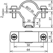 275240 Dehn Leitungshalter für HVI-power-Leitung Produktbild Additional View 2 S