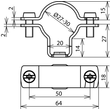 275241 Dehn Leitungshalter für HVI-power-Leitung Produktbild Additional View 2 S