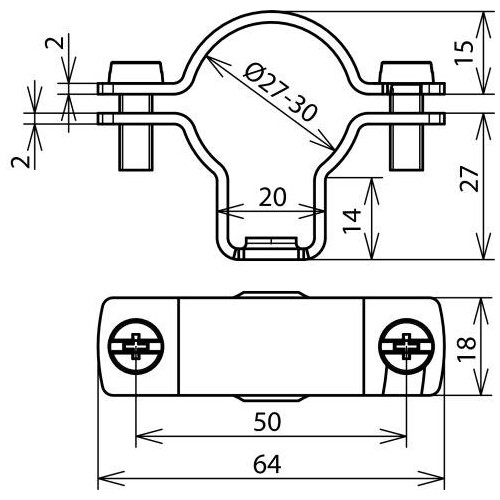 275241 Dehn Leitungshalter für HVI-power-Leitung Produktbild Additional View 2 L
