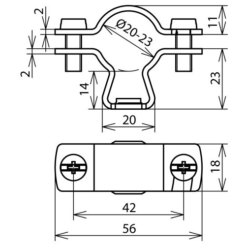 275250 Dehn Leitungshalter für HVI-/CUI-Leitungen Produktbild Additional View 1 L