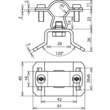 275319 Dehn Leitungshalter f. HVI Leitung NIRO Produktbild Additional View 2 S