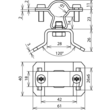 275319 Dehn Leitungshalter f. HVI Leitung NIRO Produktbild Additional View 1 S