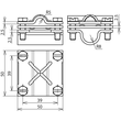 316167 Dehn Kreuzstück Cu f. Rd 16/8 10mm - Produktbild Additional View 1 S