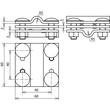 318203 Dehn Kreuzstück St/tZn f. Rd 8 10/8 10mm - Produktbild Additional View 1 S