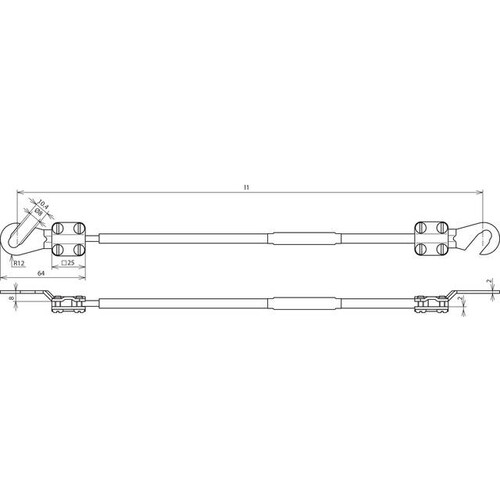 416003 Dehn Erdungsleitung 16mm²/L 0,3m schw. Produktbild Additional View 2 L