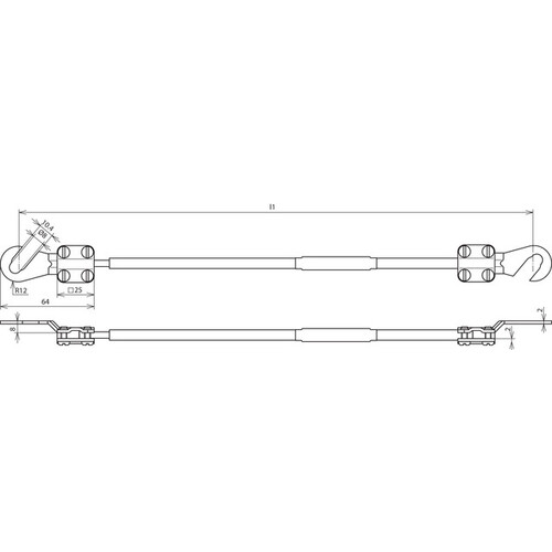 416140 Dehn Erdungsleitung 16mm²/L 14,0m schw. Produktbild Additional View 1 L