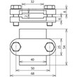 455000 Dehn Verbindungs /Trennklemme Fl 30mm TG/tZn Produktbild Additional View 2 S