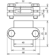 455000 Dehn Verbindungs /Trennklemme Fl 30mm TG/tZn Produktbild Additional View 1 S