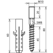 472202 Dehn Befestigungsset m. 2 Stockschrauben Produktbild Additional View 2 S