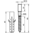 472202 Dehn Befestigungsset m. 2 Stockschrauben Produktbild Additional View 1 S