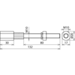 478699 Dehn Gewindeadapter M10/10 L 130mm NIRO (V4A) Produktbild Additional View 1 S