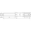 625008 Dehn Hammereinsatz f. TE D 25mm L 240mm Produktbild Additional View 2 S