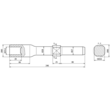 648005 Dehn Hammereinsatz f. Rohrerder D 25mm rund Produktbild Additional View 2 S