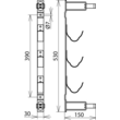 700004 Dehn Haltevorrichtung f. 3 HH-Sicherungen Produktbild Additional View 2 S