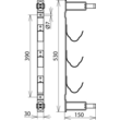 700004 Dehn Haltevorrichtung f. 3 HH-Sicherungen Produktbild Additional View 1 S