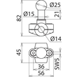 725014 Dehn Kugelfestpunkt D 25mm Schelle Ausf. A Produktbild Additional View 2 S