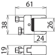 745508 Dehn Kompaktklemme m. Gewindeschraube M8x12mm Produktbild Additional View 1 S