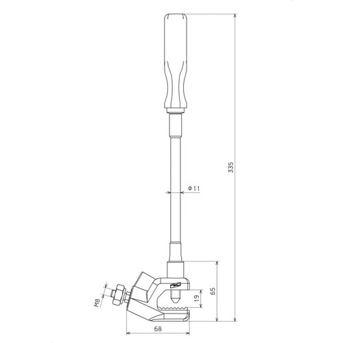 745602 Dehn Erdungsklemme m. flexiblem Drehgriff Produktbild Additional View 2 L