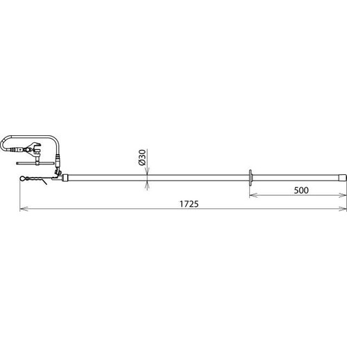 758015 Dehn Erdungsvorrichtung z. Einhängen 1-polig Produktbild Additional View 1 L