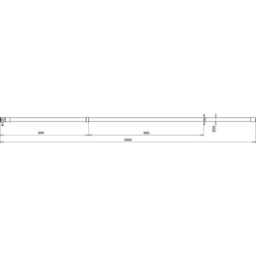 763620 Dehn Schaltstange 72kV L 2000mm Produktbild Additional View 2 L